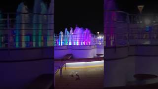 Fountains on Royal Princess Cruise Ship  #royalprincesscruise  #fountainshow #cruise