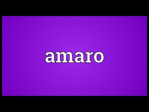 Amaro Meaning