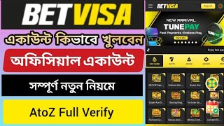 betvisa account kivabe khulbo 2026 betvisa একাউন্ট খোলার নিয়ম how to create betvisa account 