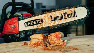 Liquid Death Chainsaw-Sliced Sandwiches from Liquid Death x Sheetz