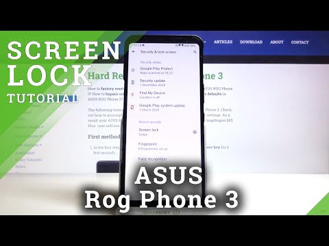 How to Set Up Screen Lock in ASUS ROG Phone 3?