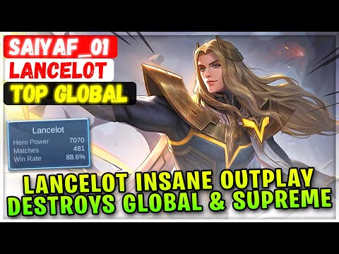 Insane Outplay!! 88% WR Lancelot Destroying Top Global & Supreme [ Top Global Lancelot ] Saiyaf_01