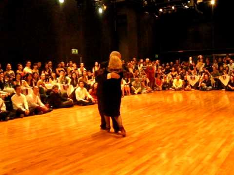  Carlos Perez  and  Rosa Forte  are  dancing  to  the  tango  "  Café Domínguez  "