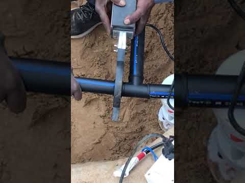 Hdpe tee jointing manually