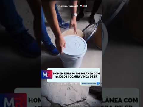 Homem é preso em Solânea/PB com 15 kg de cocaína vinda de São Paulo