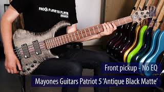 Video thumbnail for Mayones Guitars Patriot 5 Live Demo - BassFreaks.net by Bass Freaks SPRL
