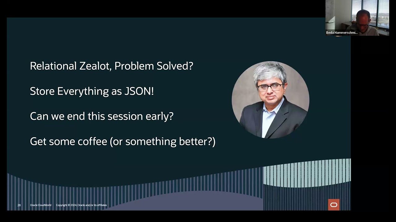 Oracle's talk on JSON Relational duality