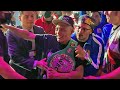 FANS ERRUPT FOR ISAAC CRUZ IMMEDIATELY AFTER KO WIN AS THEY BOO GERVONTA FOR SHAKING OFF REMATCH