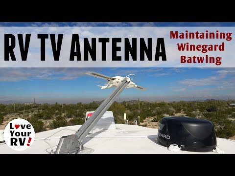 RV TV Antenna Maintenance (Winegard Sensar Batwing)
