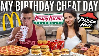 MY BIRTHDAY CHEAT DAY! Eating whatever I want for 24 hours *7,000 CALORIES*