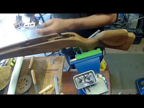 Making a gunstock from a block of wood part 2