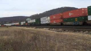 preview picture of video 'Candaian National On A NS Train At Conemaugh PA'