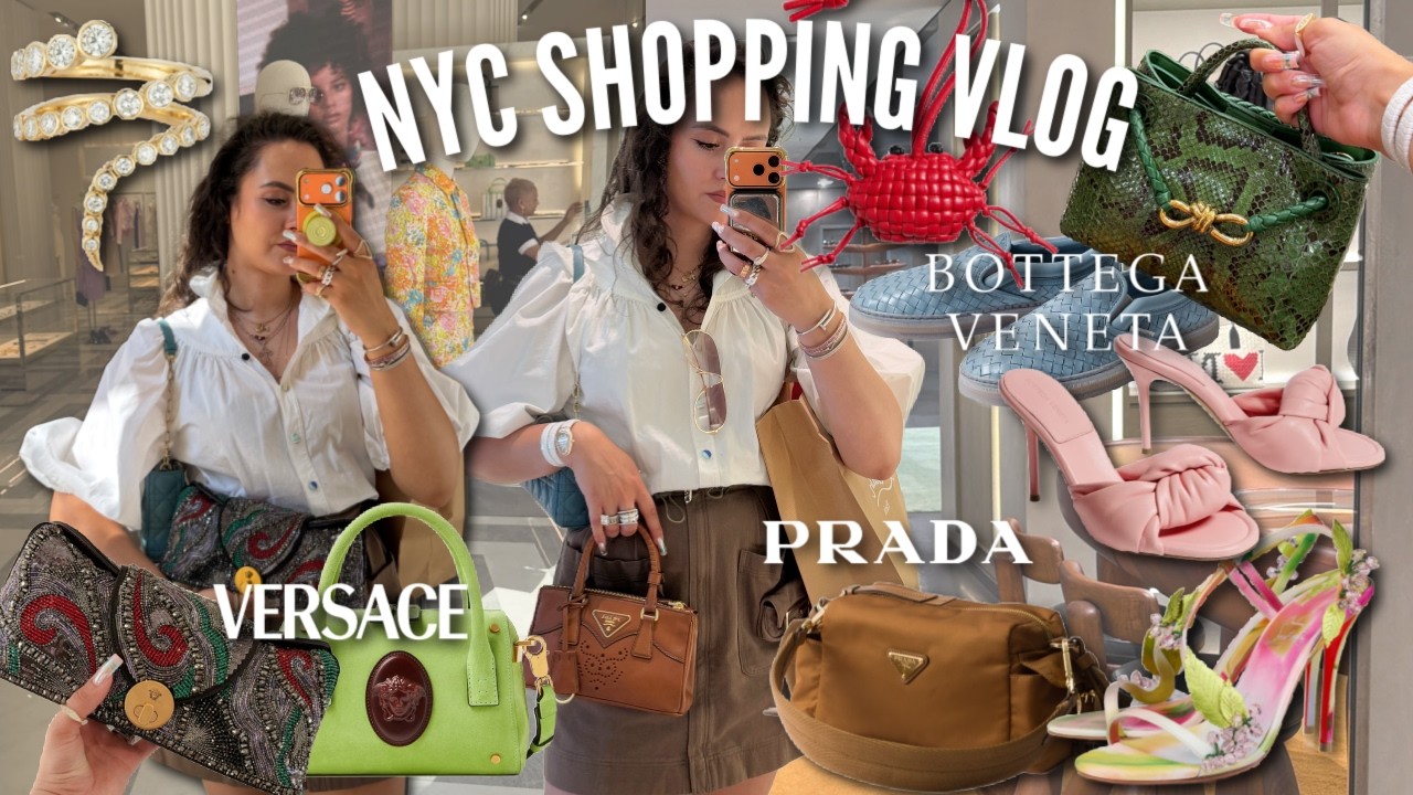 Upper East Side Luxury Shopping Vlog ft. Bottega, Celine, Versace & MORE
