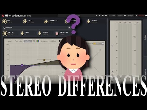 What are the differences between Melda stereo processors