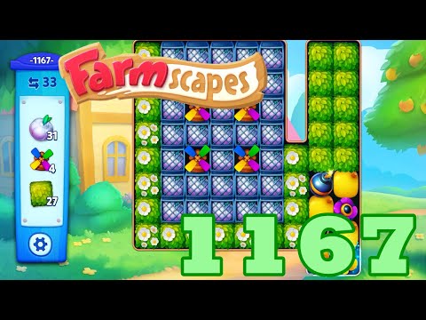 Farmscapes Level 1167 HD Gameplay Walkthrough | 3 - match game | android | ios | pc | GameGo Game