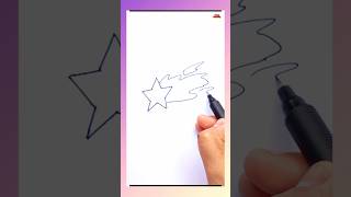 How to Draw a Shooting Star | Easy Step-by-Step Tutorial @PinkyDrawing