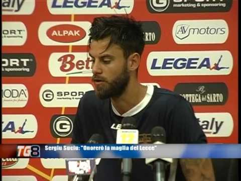 LECCE CALCIO PRESENTAZIONE SERGIU SUCIU