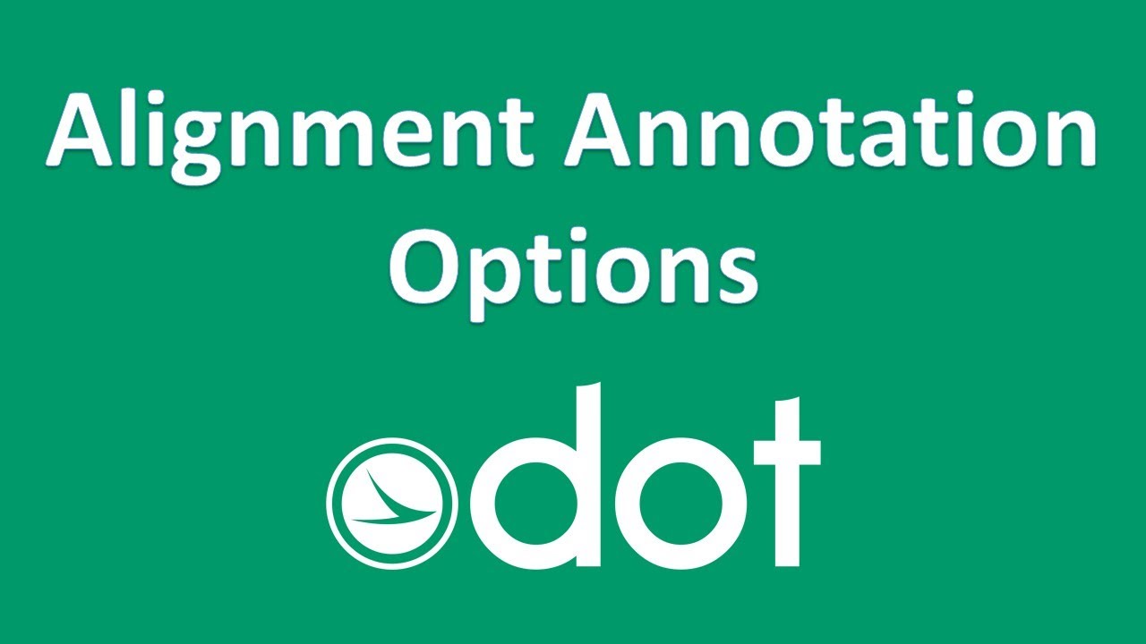 OHDOT Alignment Annotation Options