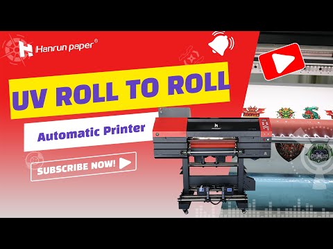 Impressora UV | Impressora automática rolo a rolo H-6002 | Máquinas UV de papel Hanrun