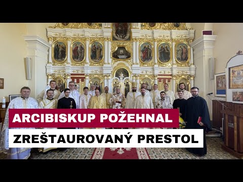V ZDOBE POŽEHNALI ZREŠTAUROVANÝ IKONOSTAS