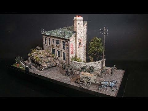 A 1/35 Diorama (Full build with realistic scenery) - Fall back from Falaise - Finished Diorama