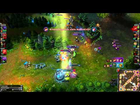 Stun under the tower (Veigar vs Ez and Cho) League of Legends