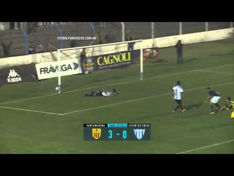 Santamarina 3 - Juv. Unida de Gualeguaychú 0. B Nacional. Fecha 15. FPT.