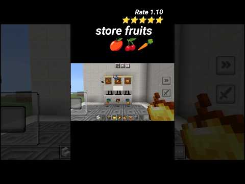 🍎😱EPIC Minecraft Fruit Storage Build!😍 #shorts