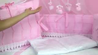 Kit Berço Luxo Rosa | Ref: 46786