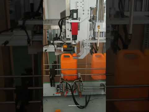 Automatic gear oil bucket pail barrel drum bottle capping machine cap feeder