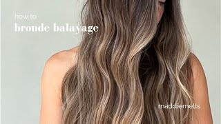 Bronde balayage for frisører: teknikk med teasy lights og tip outs