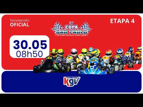 Copa São Paulo de Kart KGV - 4ª Etapa - Sábado 30/05/2026