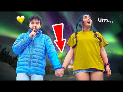 I TRIED to Hold My CRUSH's Hand under The NORTHERN LIGHTS (bad idea...)