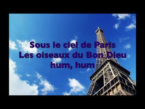 SOUS LE CIEL DE PARIS-EDITH PIAF PAROLES