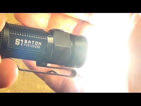 Olight S1 Compact Flashlight Review, 500 Lumens, 1x CR123A