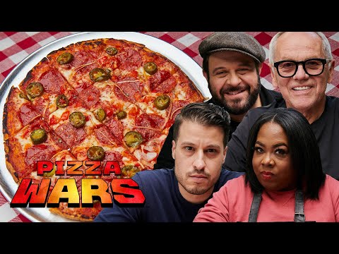 Adam Richman and Wolfgang Puck Judge a Chicago Tavern-Style Pizza Battle | Pizza Wars