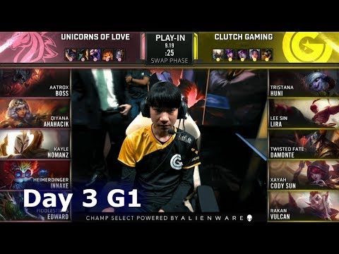 UOL vs CG | Day 3 Play-In Stage S9 LoL Worlds 2019 | Unicorns of Love vs Clutch Gaming