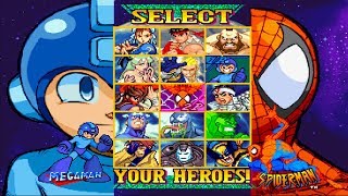 Marvel vs. Capcom: Clash of Super Heroes All Characters [PS1]