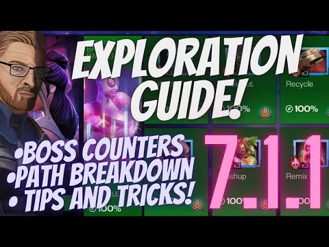 7.1.1 Exploration Guide! Path Breakdown, Boss Counters, Tips And Tricks! Marvel Contest Of Champions
