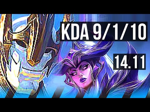 GALIO vs SYNDRA (MID) | 9/1/10, 1500+ games | KR Grandmaster | 14.11