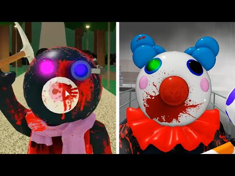 ROBLOX PIGGY 2 EVIL CLOWNY VS EVIL MIMI JUMPSCARE - Roblox Piggy Book 2 rp