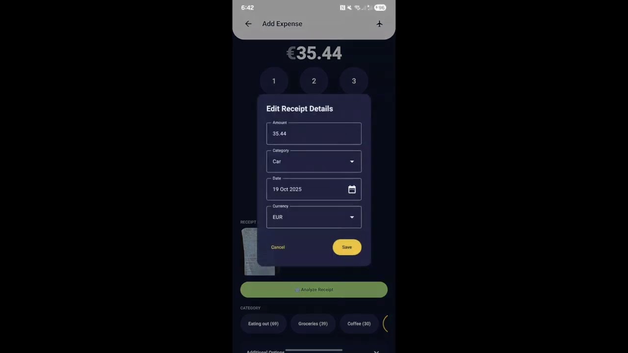 Receipt Scanner Tutorial