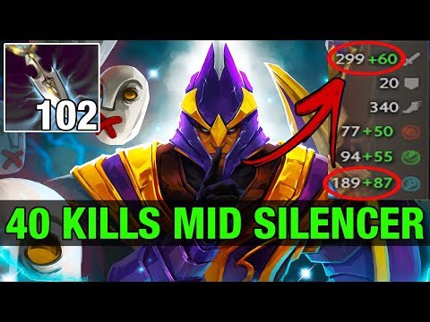 SILENCER WITH 102 INTELLIGENCE STOLEN - 747 8.8K MMR 40 KILLS - Dota 2