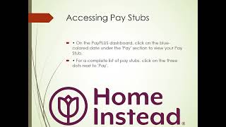 How to access Home Instead Pay Stubs & W2s