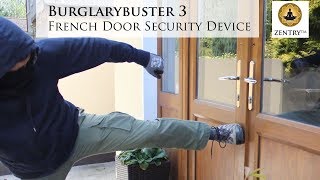 Burglarybuster 3 security lock for all opening-inwards French Doors.