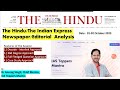 The Hindu Newspaper Analysis 01 02 October 2023 UPSC Editorial Analysis Current Affairs Today