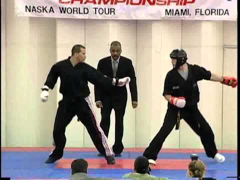 Chris Walker vs Ross Levine 2006 Pan American Internationals Karate Tournament