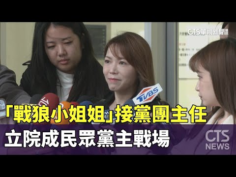 「戰狼小姐姐」接黨團主任　立院成民眾黨主戰場