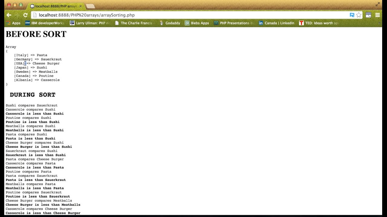 PHP Arrays  - Sorting