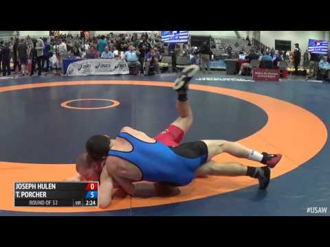 66 Round of 32 - Joseph Hulen, Truett Wrestling Club vs Thrasher Porcher, NMU OTS